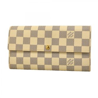 Louis Vuitton White Long Wallet (Bi-Fold) (Pre-Owned)