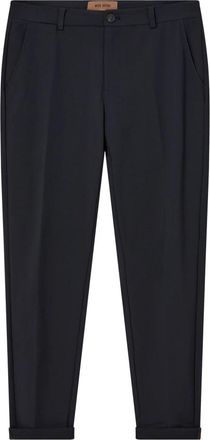 Mos Mosh Hunt Traver Pant - Heren - Nette broeken - Blauw - L - Leer - Broeken