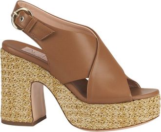 AGL Agl Sista Croise Bicolor Leather Sandal