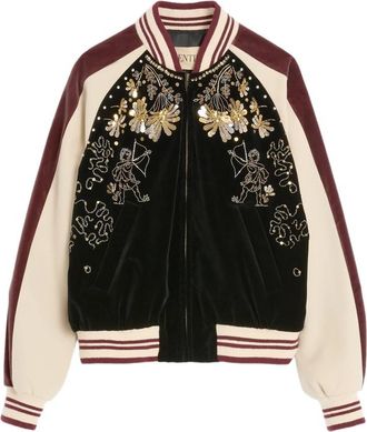 Valentino Embroided Bomber Jacket