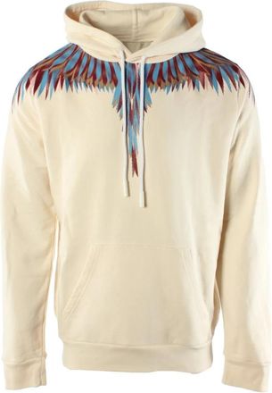 Marcelo Burlon Sweater - Heren - Hoodies - Beige - S - Katoen - Hoodies & sweatvesten
