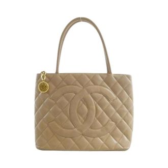 Chanel Bolso de hombro Pre-owned Caviar Skin - Pre-owned - Mujer - Beige - ONE SIZE
