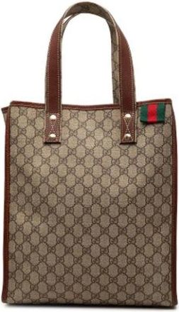 Gucci Pre-owned Tote Bags, female, Beige, Size: ONE SIZE Pre-owned Tote Bag
