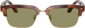Giorgio Armani Gold 0ar8243 Tortoiseshell Acetate Sunglasses