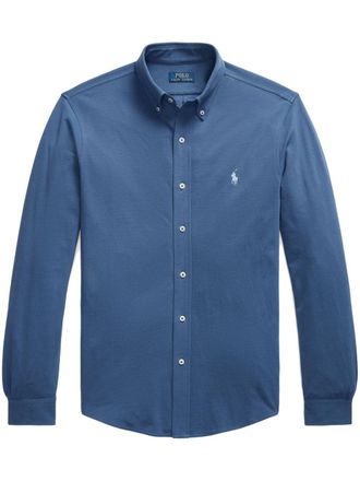 Polo Ralph Lauren Katoenen overhemd met borduurwerk - Blauw