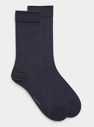 Bleufor&ecirc;t Mens Seamless Egyptian cotton dress socks