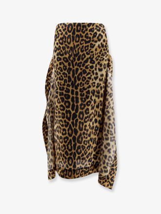 Alberta Ferretti Gonna in seta con stampa animalier - ALBERTA FERRETTI - gender_Woman