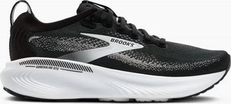 Brooks Womens Adrenaline Gts 25 Running Shoes - Wide In Black Grey White