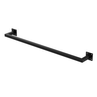 ML Design Perchero De Pared 90 X 12 Cm Negro De Acero Inoxidable Para Vestidor O Armario Barra De Almacenamiento Hasta 50kg Perchero Para Ropa Toallas O Utensil