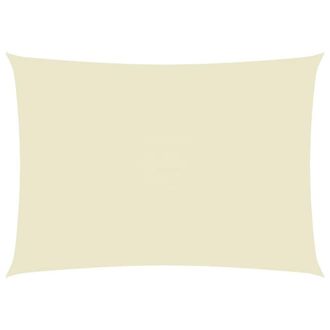 Berkfield Home Sunshade Sail Oxford Fabric Rectangular 6x8 m Cream in Beige