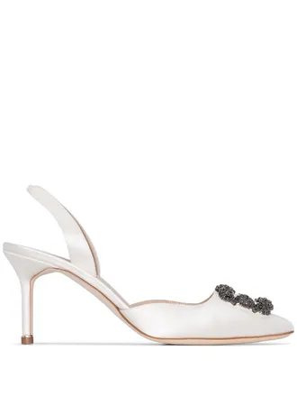 Manolo Blahnik Pumps Hangisi - Bianco