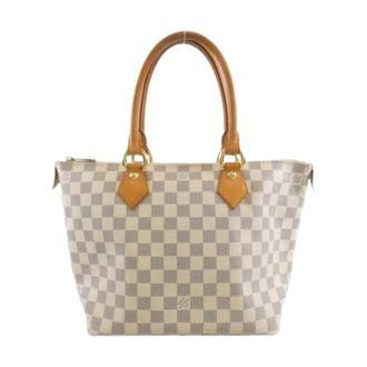 Louis Vuitton Pre-owned Saleya Damier Azur Tote Bag - Dames - Pre-owned - Beige - Maat: ONE Size
