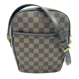 Louis Vuitton Pre-owned Vintage Damier Canvas Shoulder Bag - Dames - Pre-owned - Bruin - Maat: ONE Size Leer