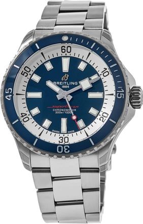 Breitling Superocean Automatic 42 Blue Dial Steel Mens Watch A17375E71C1A1