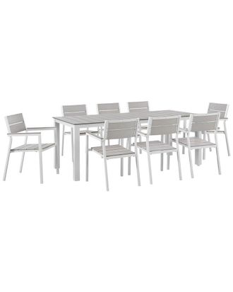ModWay Outdoor Maine 9Pc Outdoor Patio Dining Set