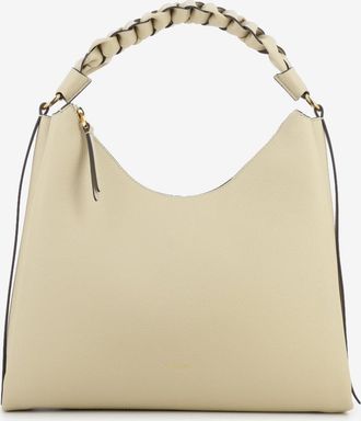 Coccinelle Handbag double grainy leather sandshell / seagrass