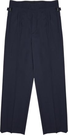 Be Able Straight-Leg Cropped Trousers with Pleated Front