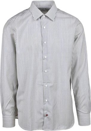 Carrel Wool Shirt - White/Grey