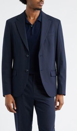 Open Edit Slim Fit Solid Stretch Suit Jacket in Navy Seaborne at Nordstrom, Size 44