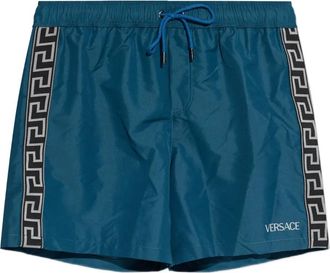 Versace Costume da bagno a righe - Blu