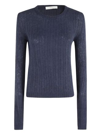 Tela cable-knit long-sleeve sweater - Blue