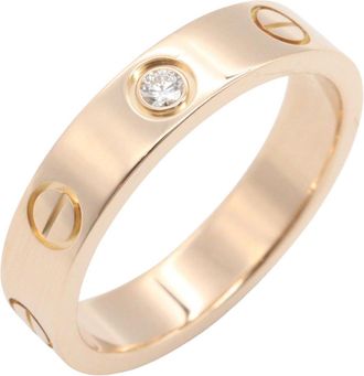 Cartier Gold Clear Pink Gold (18K) Band Ring (Pre-Owned)