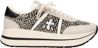 Premiata Bethcoin 8145 Platform Sneakers - Dames - Sneakers - Beige - 36 EU - Katoen - Schoenen