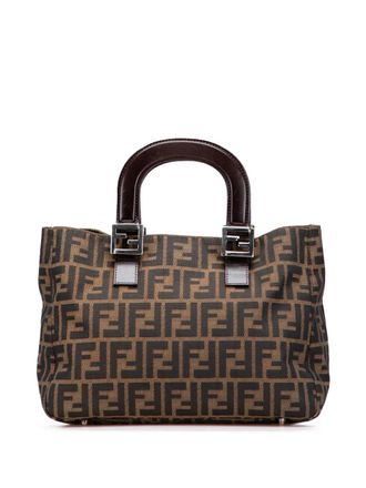 Fendi Borsa tote Twins piccola con motivo Zucca XX secolo - Marrone