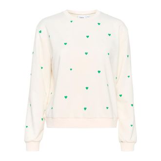 Saint Tropez Ice Jelly Bean Sweatshirt - Dames - Sweatshirts & Hoodies - Beige - Maat: XS Katoen