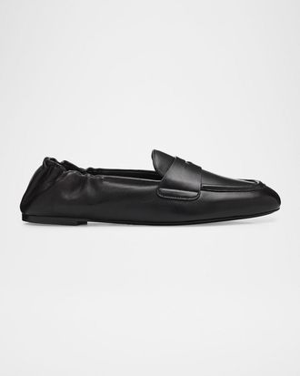 Stuart Weitzman Bryant Leather Penny Loafers