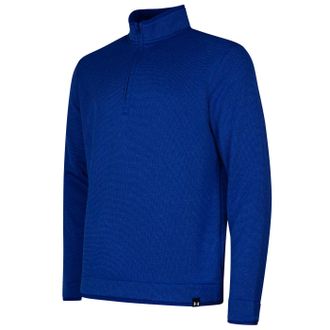 Under Armour Mens Quarter Zip Fleece Top (Royal Blue) - Size X-Large