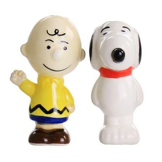 Peanuts Classical Pals Charlie Brown and Snoopy Figurine Salt and Pepper Shaker Set in Multi at Nordstrom