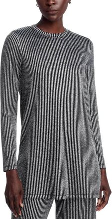 Johnny Was Jenna Metallic Tunic In Silver Metallic