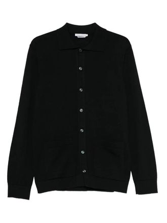 Daniele Alessandrini point-collar cardigan - men - Fabric - M - Black
