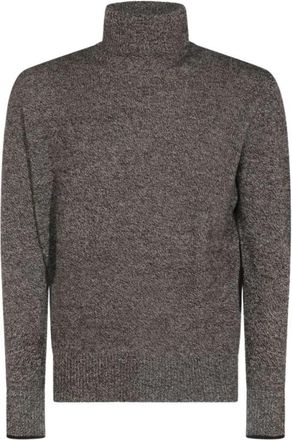 Altea Dolcevita Merino Rasata Turtleneck - Heren - Coltruien - Bruin - L - Wol - Truien & Vesten