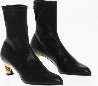 Alexander McQueen Stivaletti in Pelle con Tacco Statement 6cm Alexander McQueen