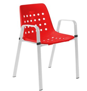 Schubiger M&ouml;bel Gartenstuhl Bermuda mit Armlehne Rundoval