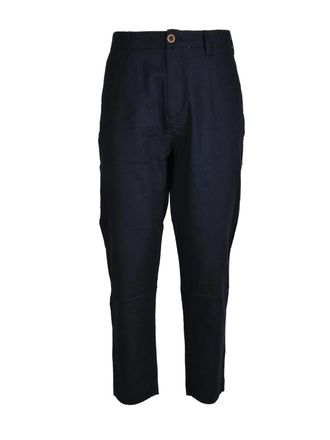Hamaki-Ho Linen-Cotton Trousers With Classic Cut And Breathable Comfort