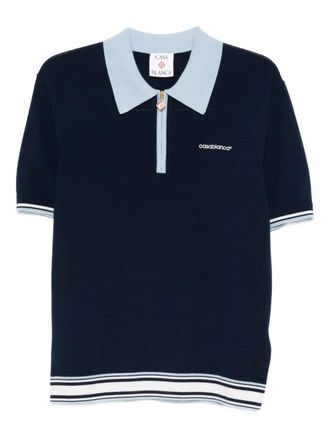 Casablanca Zip Up Polo