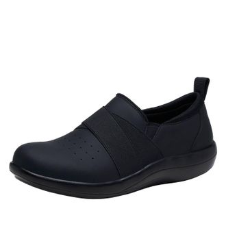Alegria Womens Savvie Wide Slip-On In Black