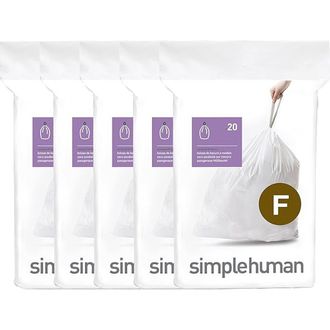 Simplehuman Code F Custom Fit Liners with Quick Dispense Packs in White at Nordstrom, Size Refill