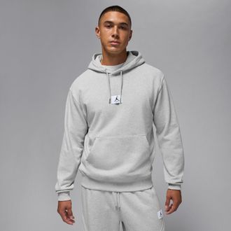 Nike Jordan Mens Jordan Flight Fleece Pullover Hoodie in Grey | FV7247-050