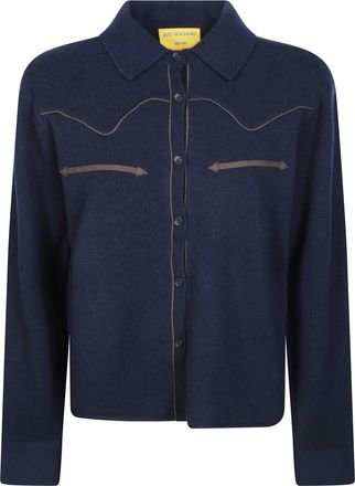 Guest In Residence Cropped Midnight Western Shirt