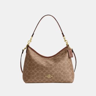Coach Womens Laurel Shoulder Bag In Signature Canvas - Brown - One Size