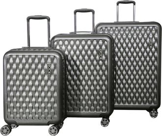 Infinity Leather Hard Shell Suitcase Luggage Bag