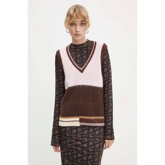 Stine Goya Truien & Vesten, Dames, Veelkleurig, M, Katoen, V-hals Vest