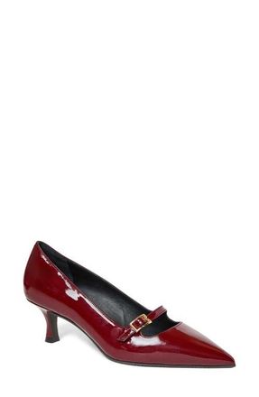 Bruno Magli Parza Pointed Toe Pump in Bordeaux Patent at Nordstrom, Size 9.5