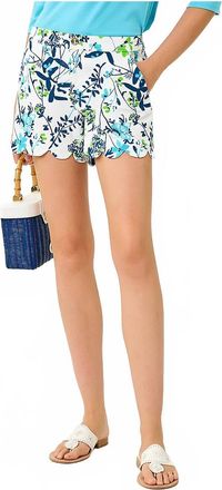 Lilly Pulitzer Buttercup Mid-Rise Short In Resort White Sea Blooms