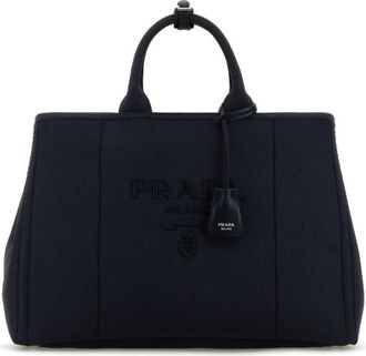 Prada Navy Blue Jardiniere Extra Large Tote