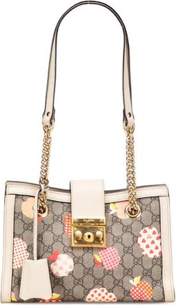 Gucci Pre-owned Gucci Small GG Supreme Apple Heart Padlock Tote Ladies 498156 204991